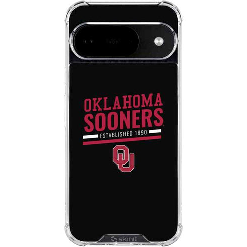University of Oklahoma Sooners Est 1890 Google Pixel 10 Clear Case